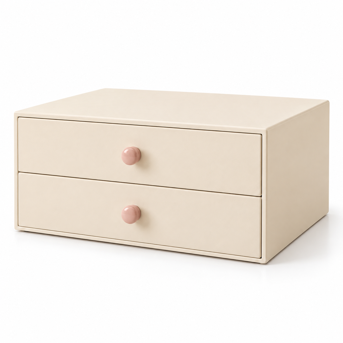 Tier Twin Drawer Case — white background — AI-generated illustration