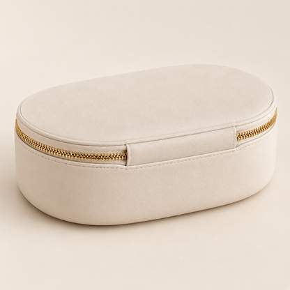 Clamshell Makeup Case — rear angle — AI-generated illustration