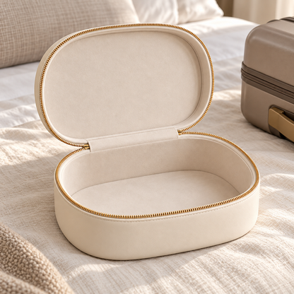 Clamshell Makeup Case — alternate scene — AI-generated illustration