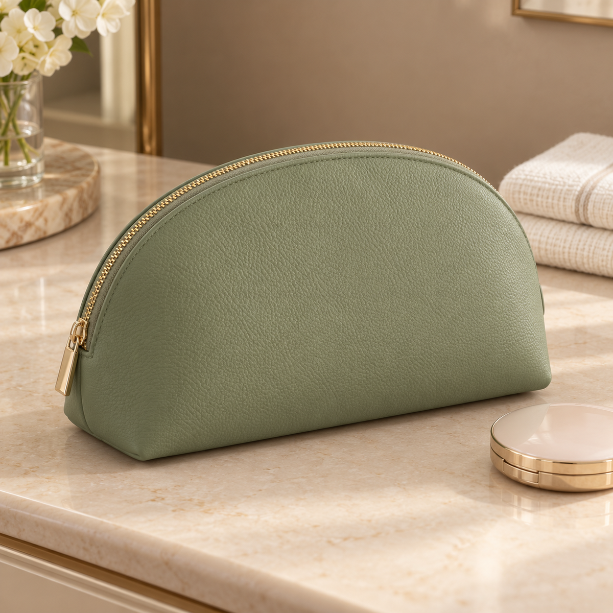 Daily Beauty Pouch in a styled setting — AI-generated illustration