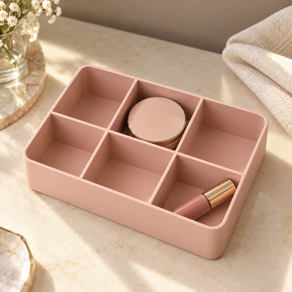 Grid Beauty Tray in a styled setting — AI-generated illustration