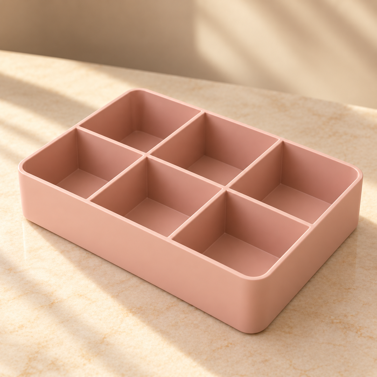 Grid Beauty Tray — rear angle — AI-generated illustration
