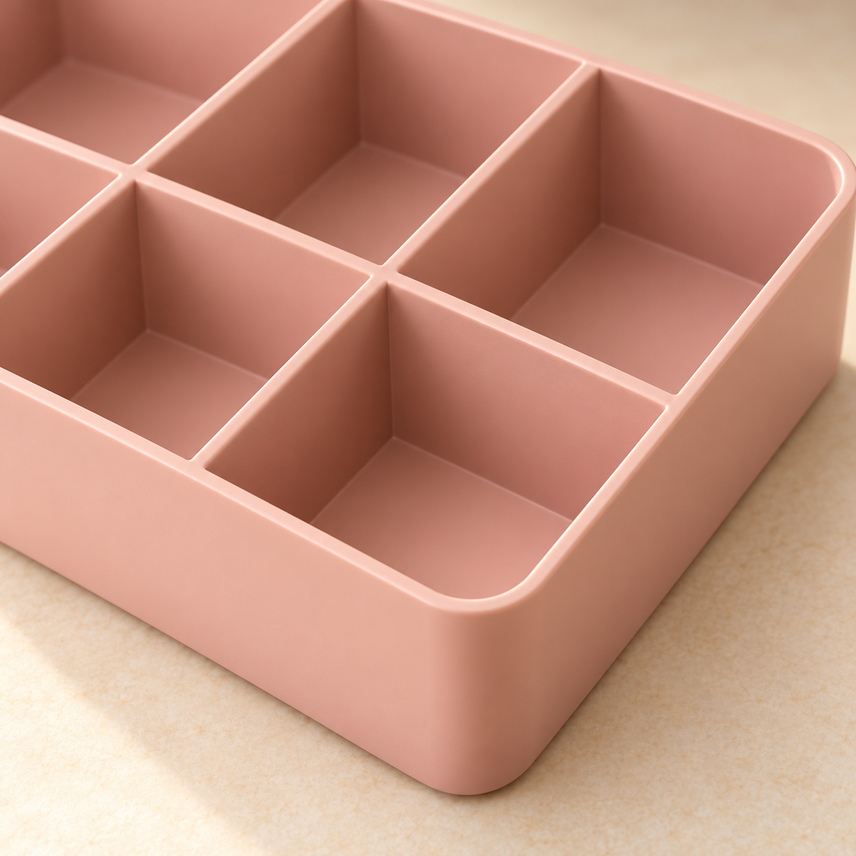 Grid Beauty Tray — detail — AI-generated illustration