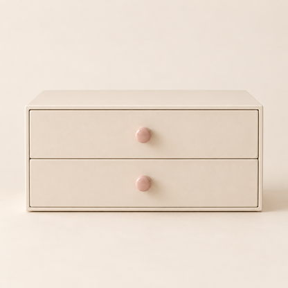 Tier Twin Drawer Case — front angle — AI-generated illustration