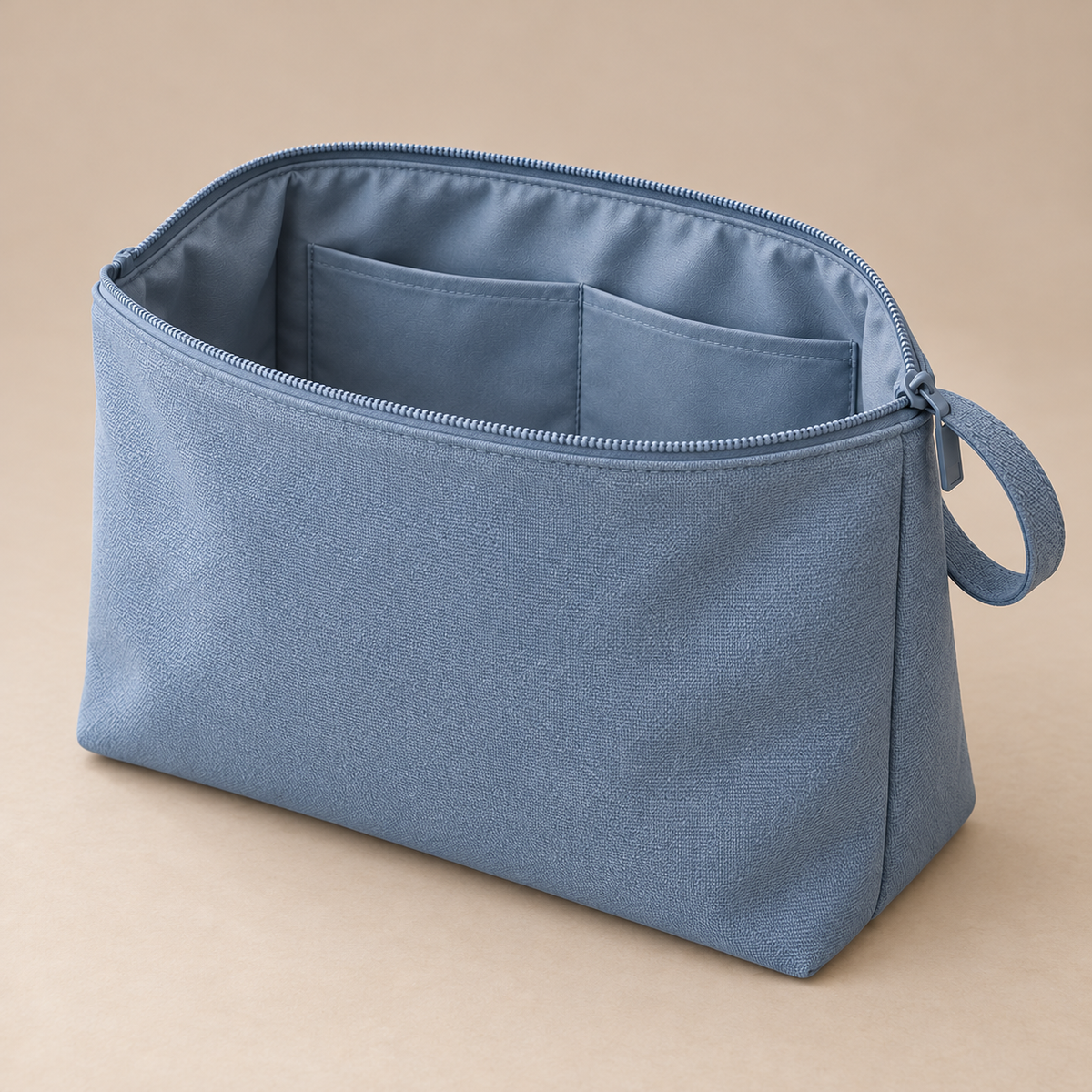 Upright Beauty Bag — side angle — AI-generated illustration